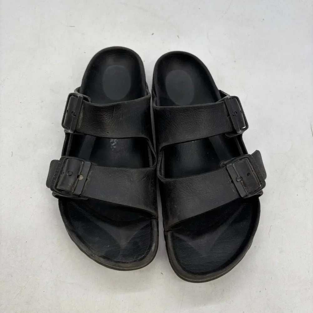 Birkenstock EVA Arizona Shoes Womens 7 Mens 5.5 Essentials Slip On Sandal Black
